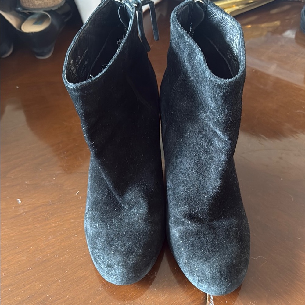 Black Suede Women's Ankle Boots